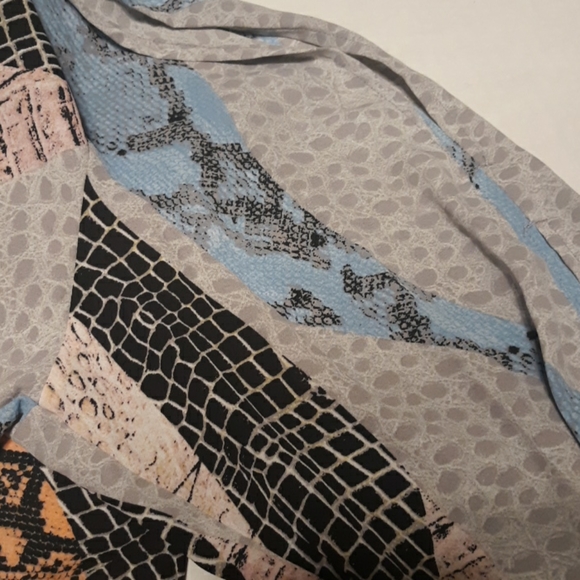 NWT NY Collection Plus Size 2X long Summer blouse - Picture 9 of 14